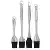 Silicone Brush Stainless Steel Handle High Temperature Resistant Kitchen Baking Barbecue Sauce Oil B