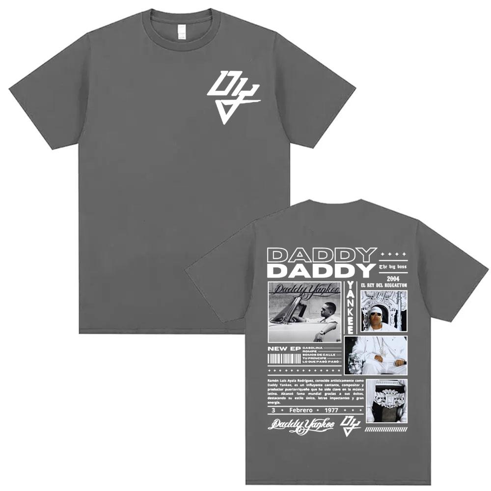 Rapper Daddy Yankee Tour Merch T Shirt Unisexs Clothing Fashion Gothic Oversized T Shirts Unisex Summer Casual Cotton Tshirt