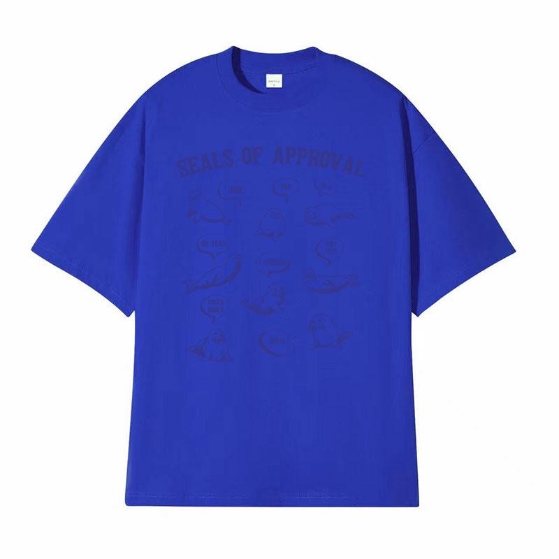 Seals of Approval Funny Meme Retro TShirt for Men Women Fashion Aesthetic 90s Tshirts Casual Cotton ONeck Short Sleeve Tshirt