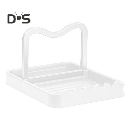 Держатель для крышки кастрюли Стойка для посуды Нескользящая конструкция Легко чистить Складная подставка для крышки кастрюли