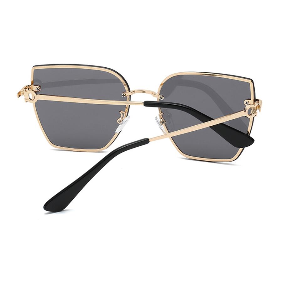 Большие солнцезащитные очки для женщин «кошачий глаз» с градиентными линзами, винтажная оправа из сплава с заклепками, женские элегантные солнцезащитные очки