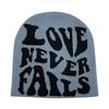 Вязаная шапка с надписью LOVE, мужская и женская шапка в стиле хип-хоп, модная теплая шапка