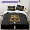 3pcs L-Liverpool (6) Design Cover Set - HD Printed Bedding with 1 Cover and 2 Pillowcases - Perfect for Home and Dorm Decor