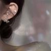 Micro-inlaid design sense pure desire sweet light luxury butterfly zircon earrings fairy style simple fashion hollow exquisite stud earrings woman