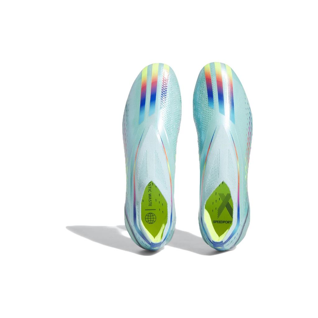 adidas Пакет X Speedportal+ FG Al Rihla — прозрачные кроссовки унисекс Aqua Blue Solar-Red Power-Blue GW8408