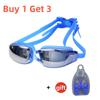 Professional Adult Anti-fog UV Protection Lens Men Women Swimming Goggles Waterproof Adjustable Silicone Swim Glasses With Gifts