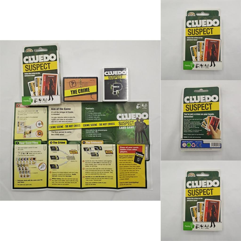 Карточная игра Cluedo Детективная тематика Игральные карты Для визуального и когнитивного развития Для домашнего развлечения