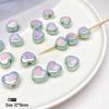 Green Series Hand-Painted Acrylic Beads for DIY Jewelry Making