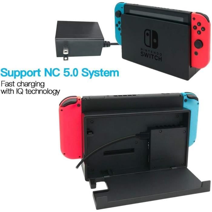 Аксессуары для Nintendo Switch, зарядное устройство для Nintendo Switch, 15 В, 2,6 А, быстрая зарядка, совместимость с вилкой европейского стандарта