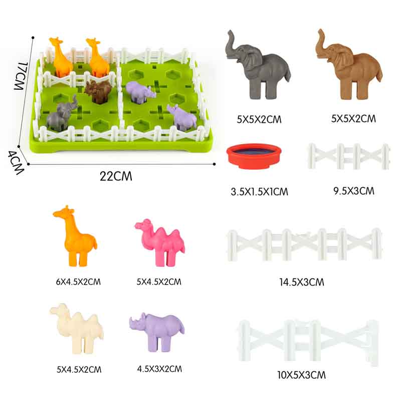Детская 3d игрушка-головоломка, логическая игра, ферма, животное, тренировка мозга, многопользовательская интерактивная настольная игра, развивающие игрушки для детей