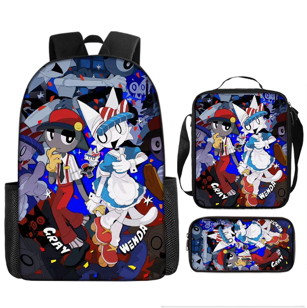 Рюкзак Sprunki Rhythm Box для начальной школы, третий и четвертый классы, легкий студенческий школьный рюкзак