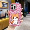 Phone Case: 2D flat design suitable for iPhone 18 17 16 15 14 13 Pro, couple style, orange and white kittens, Christmas and Halloween gift