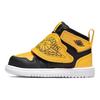 Sky Jordan 1 Черный Белый Университет Золото (ТД) Детские кроссовки BQ7196-035