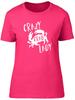 Crazy Crab Lady Unisexs Ladies Short Sleeve Fitted TShirt