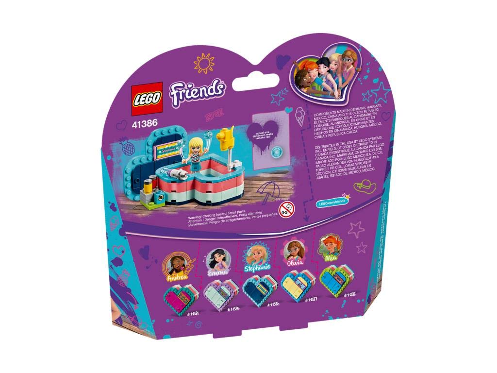 LEGO Friends Шкатулка-сердечко Пляжный отдых Стефани 41386 Конструктор для девочек