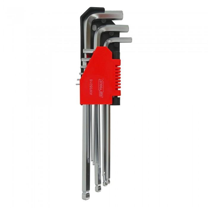 AW Tools Long Hex Key Set (Pack of 9)