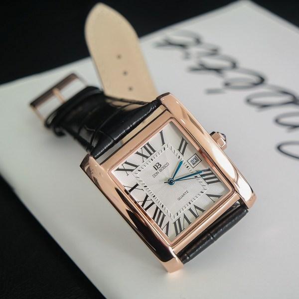 Stone Watches DONBOSCO Men's Student Office Worker Brand Retro Classic Square Square Wrist Leather Watch DB301,Korean Popular Watches