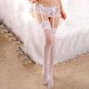 3Pcs/Set Adjustable Extra-thin See-through Suspender Briefs Pantyhose Sheer Lace Thigh Highs Garter Belt for Honeymoon