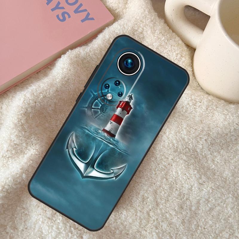 Полоски Якорь Лодка Корабль Чехол Для Honor 200 Pro X9b X9a X8b X8a X8 X9 X9c 50 70 90 Lite Honor Magic 7 6 5 Pro Чехол