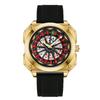 New God of Gamblers Watch for Men, Fortune Wheel, Poker Personality, Non-Automatic Wristwatch, Waterproof, Luminous