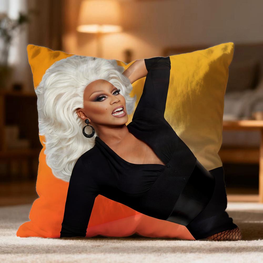 Модная наволочка-подушка R-RRuPaul Мягкая стирающаяся наволочка для подушки Многоцелевая для дивана, кровати, путешествий, офиса