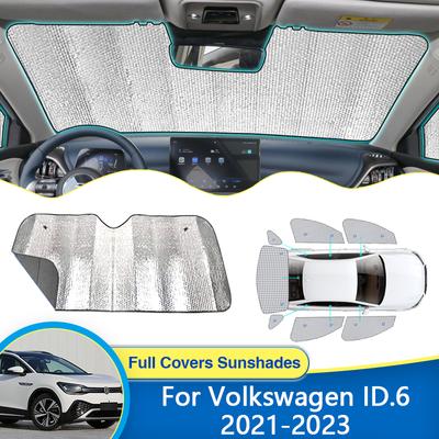 Для VW Volkswagen ID.6 2022 2023 солнцезащитные козырьки, коврики, солнцезащитные козырьки на лобовое стекло, солнцезащитные шторы, тенты для автомобиля