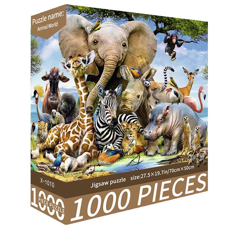 1000-Piece Cute Challenging Educational Jigsaw Puzzle for Adults - Stress Relief Birthday Gift for Her