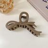 Solid Acrylic Twisted Hair Claws Plastic Shark Clips Geometric Matte Bow Hair Clips  Travel