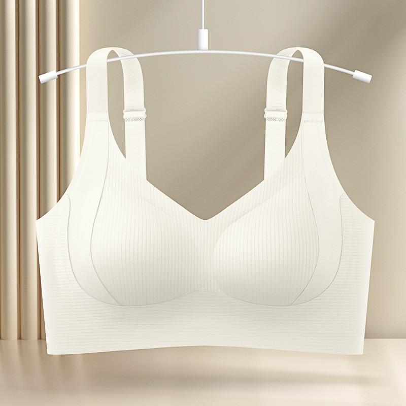 Wirefree Full Coverage Bra With Side Support Back Seamless Design Plus Size Women