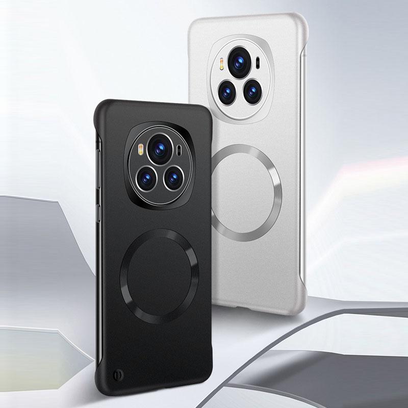 Безрамный матовый чехол для телефона Huawei Honor 200 Pro с беспроводной зарядкой Magsafe для Magsafe Магнитный чехол для Honor 100 200 Pro Capa Borderless Cover