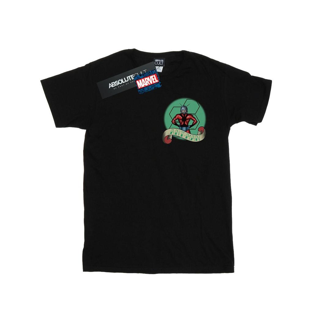 Marvel Mens Ant-Man Tattoo Breast Print T-Shirt