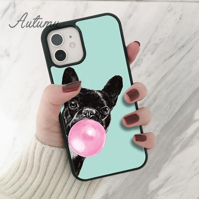 Чехол для телефона с французским бульдогом и собакой для iPhone 11, 12, 13, 14 Pro Max mini X XR XS SE 2020 6S 7 8 Plus, Samsung Galaxy S21 S22, чехол