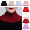 Fashion Detachable Warm With Wooden Ears Knitted Fake Collar Neck Guard Scarf Turtleneck