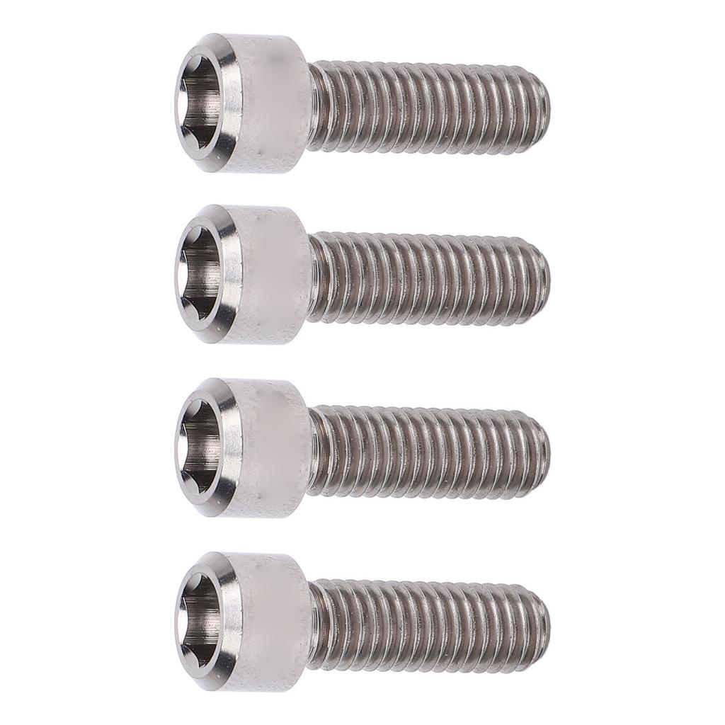 4 шт. Винты для дискового тормоза, суппорт для горного велосипеда, принадлежности для велоспорта, сплав титана M6x18 мм, цвет титана