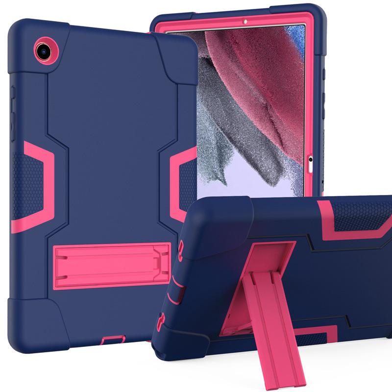 Защитный чехол Color Block для Samsung Tab A9plus - Силиконовый PC Тройная защита от падений