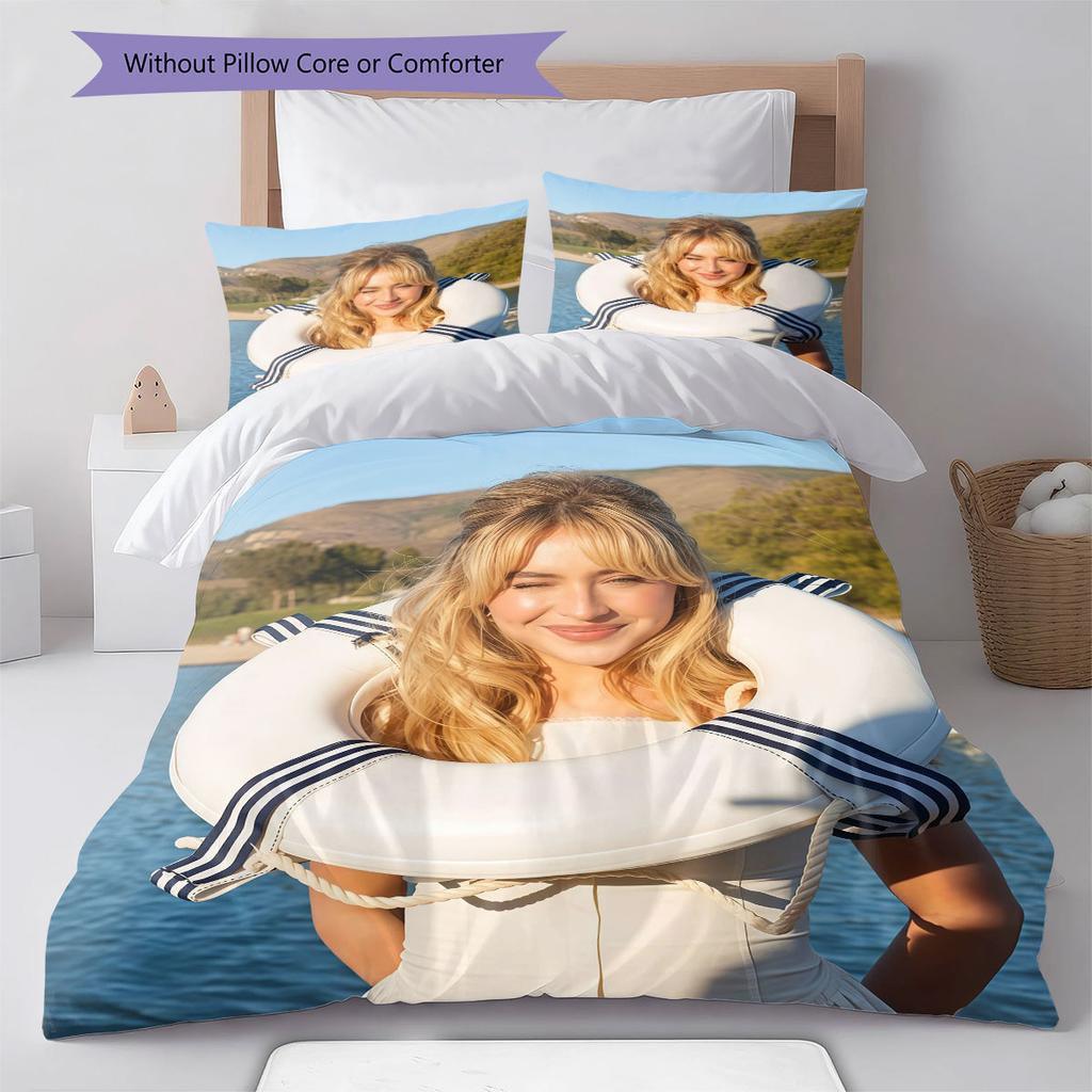 Sabrina Pattern Bedding Home Decoration Birthday Gift ( 1 duvet cover + 2 pillowcase, without core),fan merchandise.