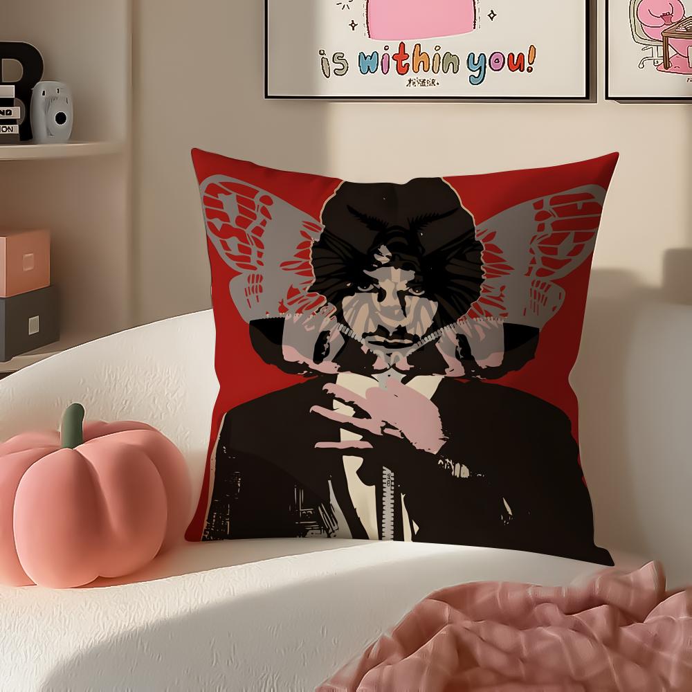 Dark Elegant TV Series HHannibal Cushion Cover Pillowcase Short Plush Invisible zipper Room Sofa Cushion Cover