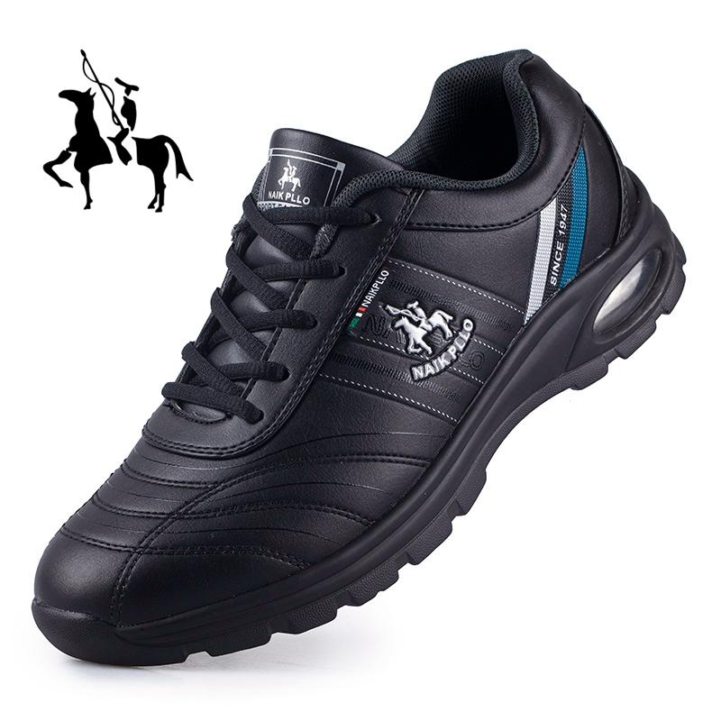 Мужские зимние кроссовки, спортивная обувь, кожаные повседневные ботинки на воздушной подушке, размер плюс 38 48