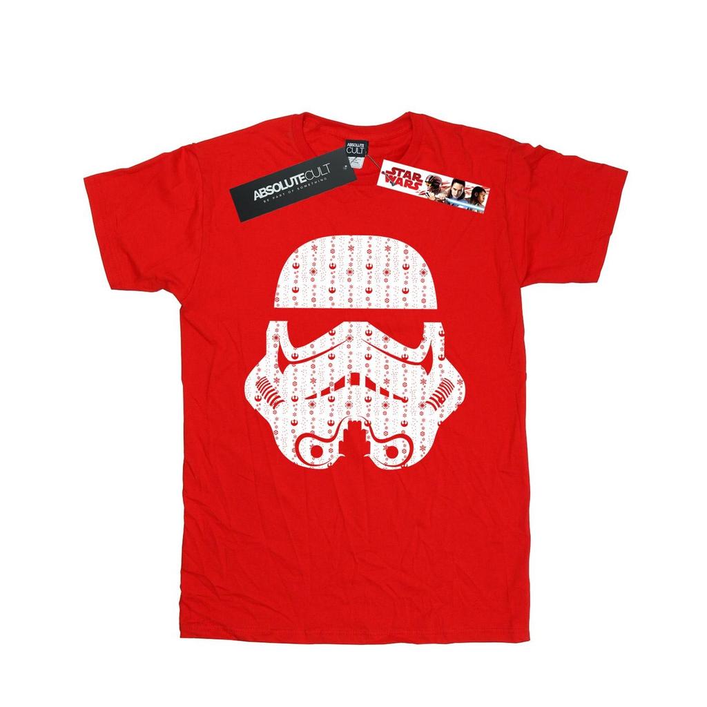 Star Wars Mens Christmas Stormtrooper Helmet T-Shirt