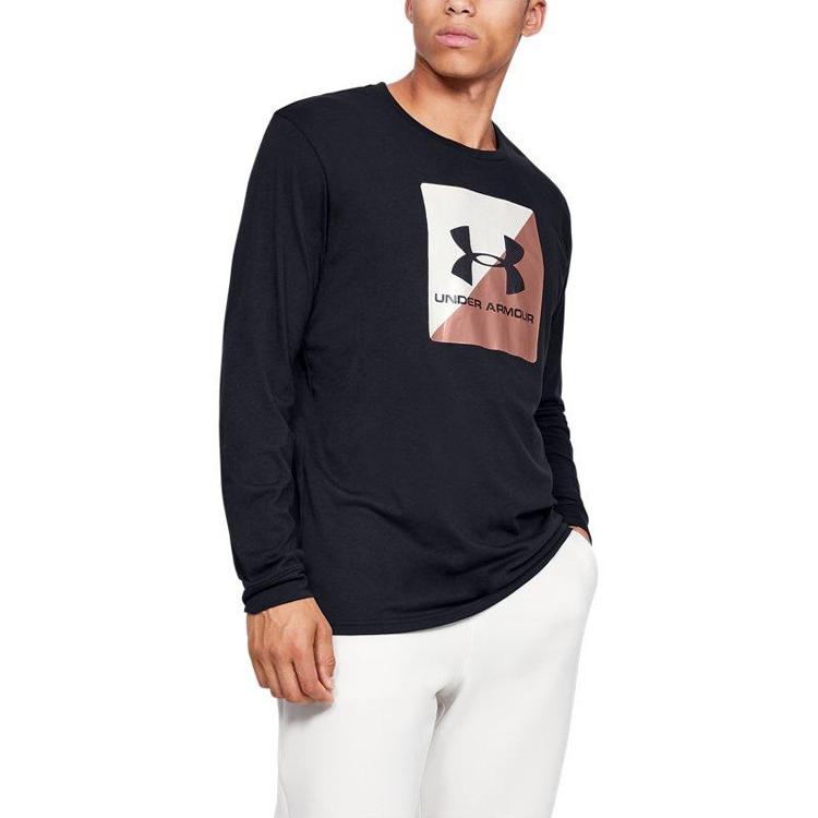 Under Armour T Shirts Men's Black Crew Neck Moderate 1351624-001