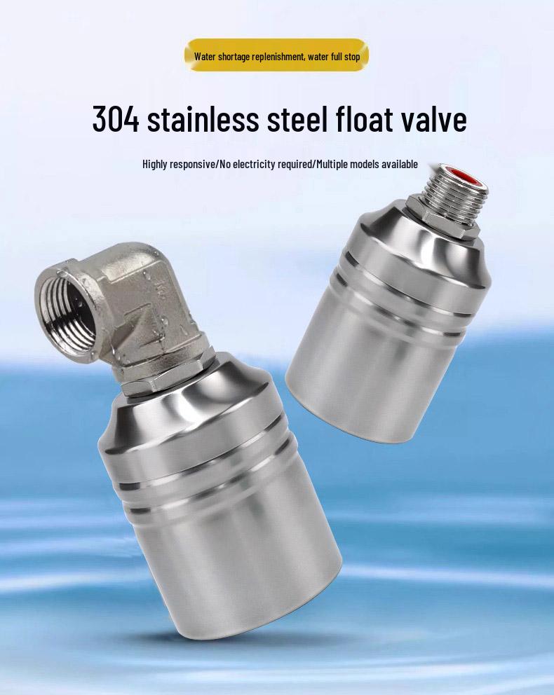 ELEKO Automatic Stainless Steel Float Valve for Water Tank Level Control
