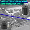 17PCS Car Air Conditioning Valve Core Kit, R12 R134a