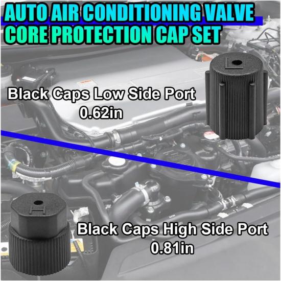 17PCS Car Air Conditioning Valve Core Kit, R12 R134a
