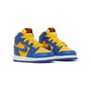 Детские кроссовки Air Jordan 1 Retro High OG TD Reverse Laney желтые Varsity-Maize Game-Royal FD2598-700