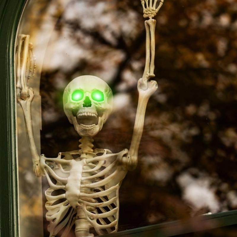 2 шт. Пластиковые светодиодные светящиеся глаза на Хэллоуин, уличные водонепроницаемые украшения для костюмов, масок и страшных вечеринок