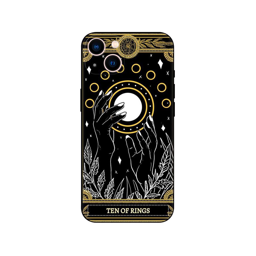 Чехол для телефона Death Tarot для iPhone 5 5S 2020se 6 6s 7 8 plus x 10 XR XS 11 12 13 mini pro MAX, черная задняя крышка из ТПУ