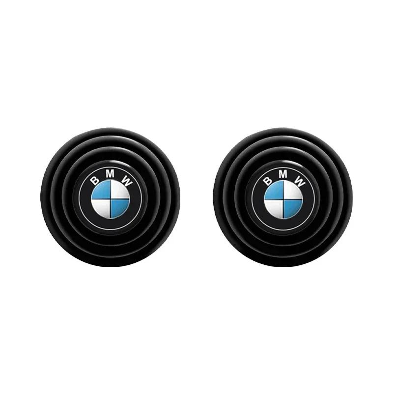 4pcs Silicone Car Door Anti-collision Buffer Gasket Mats Anti-shock Protection Pads Sticker For BMW M Badge Emblem Accessories