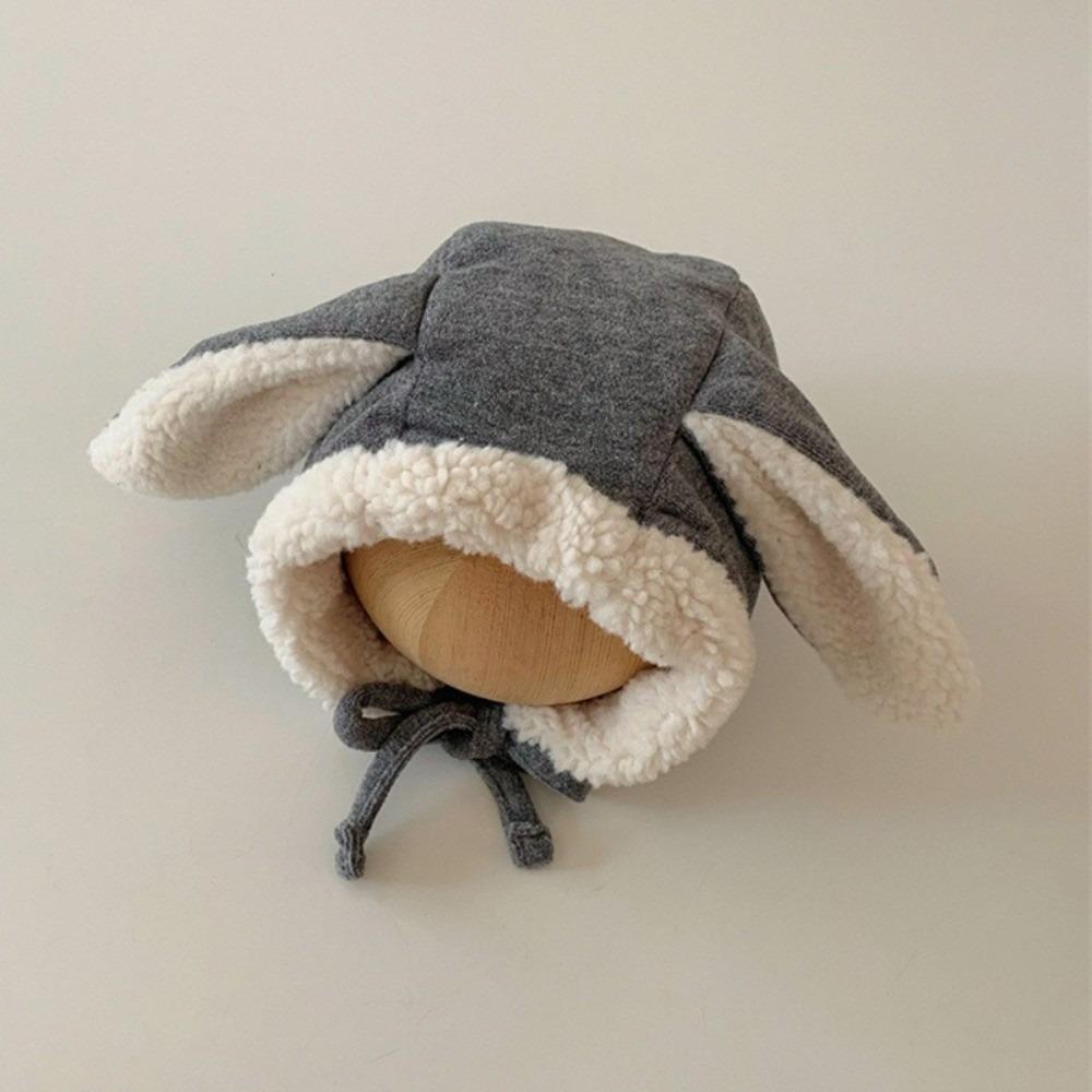Fleece Baby Beanie Cap Cute Ear Protection Hat Kawaii Rabbit Ear Hat Boys Girls