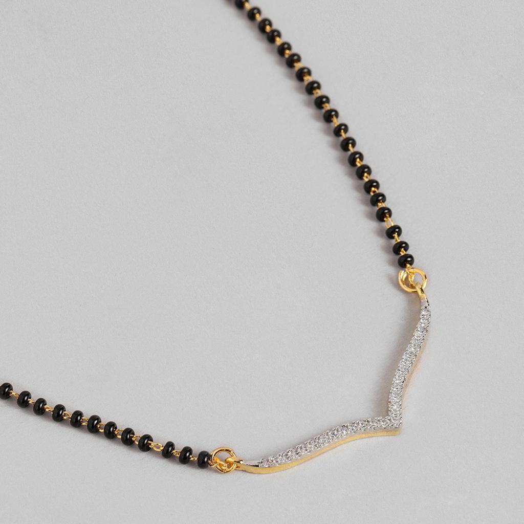Abdesigns Diamond Mangalsutra, Gold Plated Indian Mangalsutra, Bollywood Actress Mangalsutra, American Diamond Mangalsutra