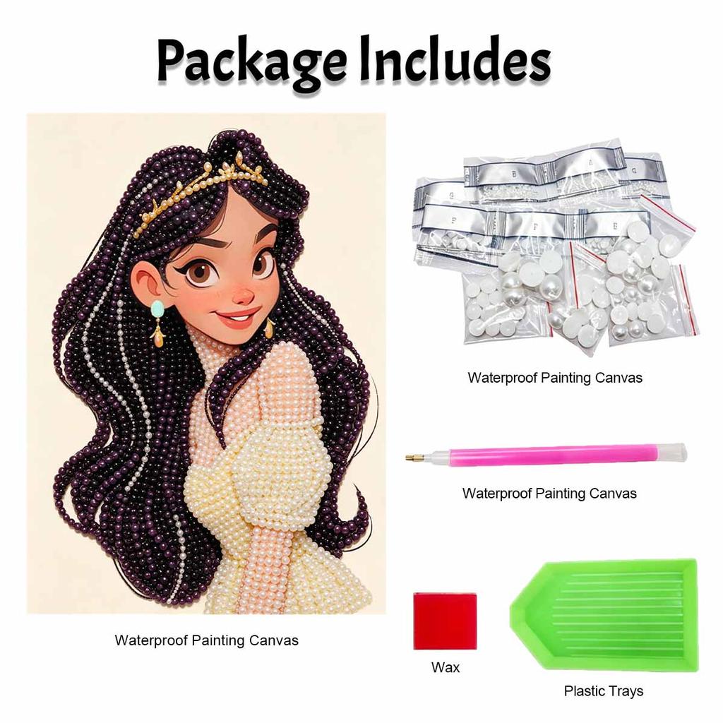 Disney Princess Jasmine Pearl Painting Handmade Pearl Kit Home Decoration Painting